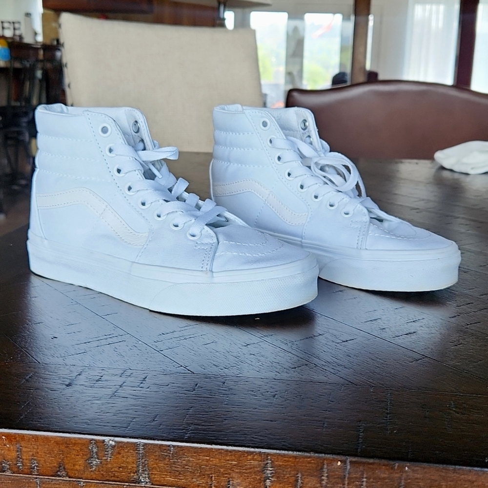White Hightop Vans